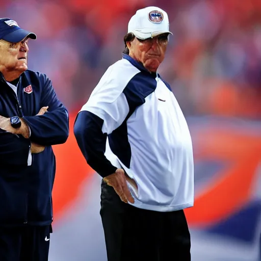 Image similar to Coach Belichick on fire, consumed by flames