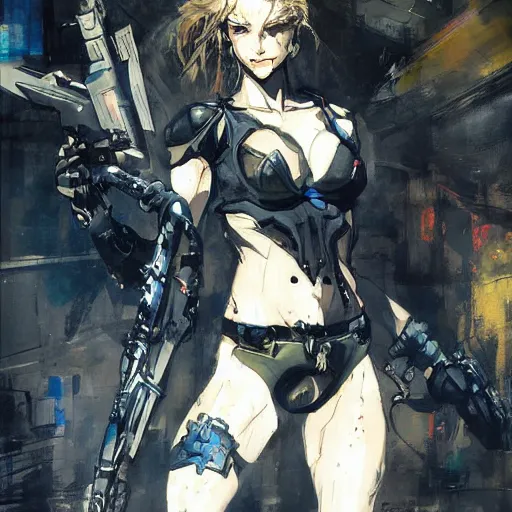 Prompt: a beautiful painting of Rylai by Yoji Shinkawa, trending on artstation