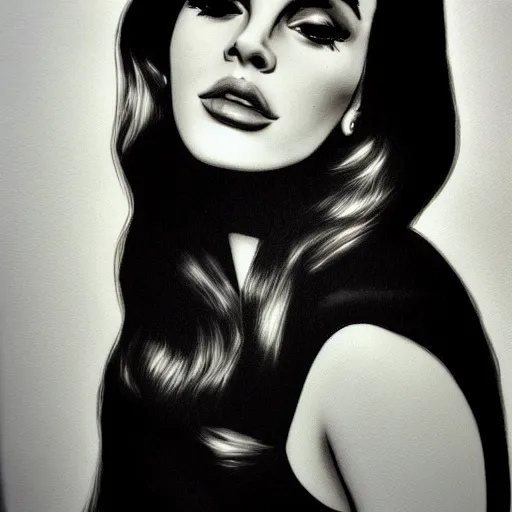 Image similar to Lana del rey portrait, photorealistic, studio