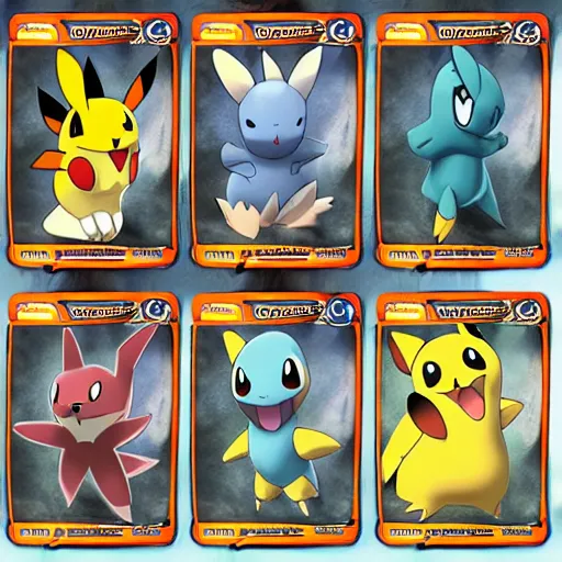 Image similar to new released Pokemon card, concept art