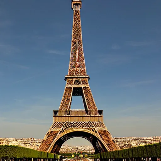 Image similar to the Eiffel Tower in Vatican City