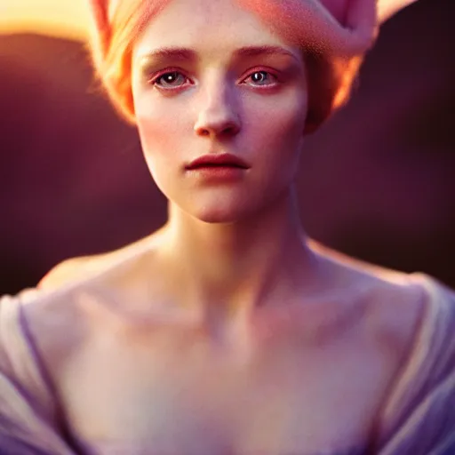 Prompt: photographic portrait of a stunningly beautiful english renaissance female in soft dreamy light at sunset, alpine peak, soft focus, contemporary fashion shoot, hasselblad nikon, in a denis villeneuve and tim burton movie, by edward robert hughes, annie leibovitz and steve mccurry, david lazar, jimmy nelsson, extremely detailed, breathtaking, hyperrealistic, perfect face