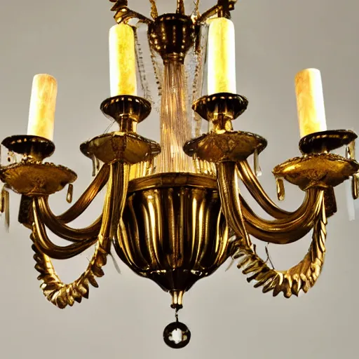 Prompt: roaring twenties chandelier light fitting