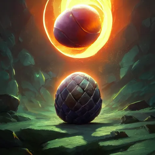 Image similar to epic fantasy dragon egg on a black background, behance hd by jesper ejsing, by rhads, makoto shinkai and lois van baarle, ilya kuvshinov, rossdraws global illumination radiating a glowing aura global illumination ray tracing hdr render in unreal engine 5