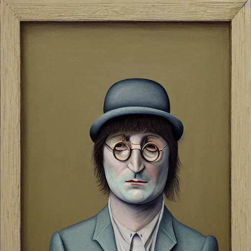 Prompt: john lennon, portrait, i got a feeling, gertrude abercrombie