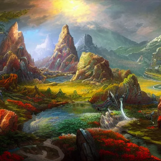 Image similar to fantasy landscape