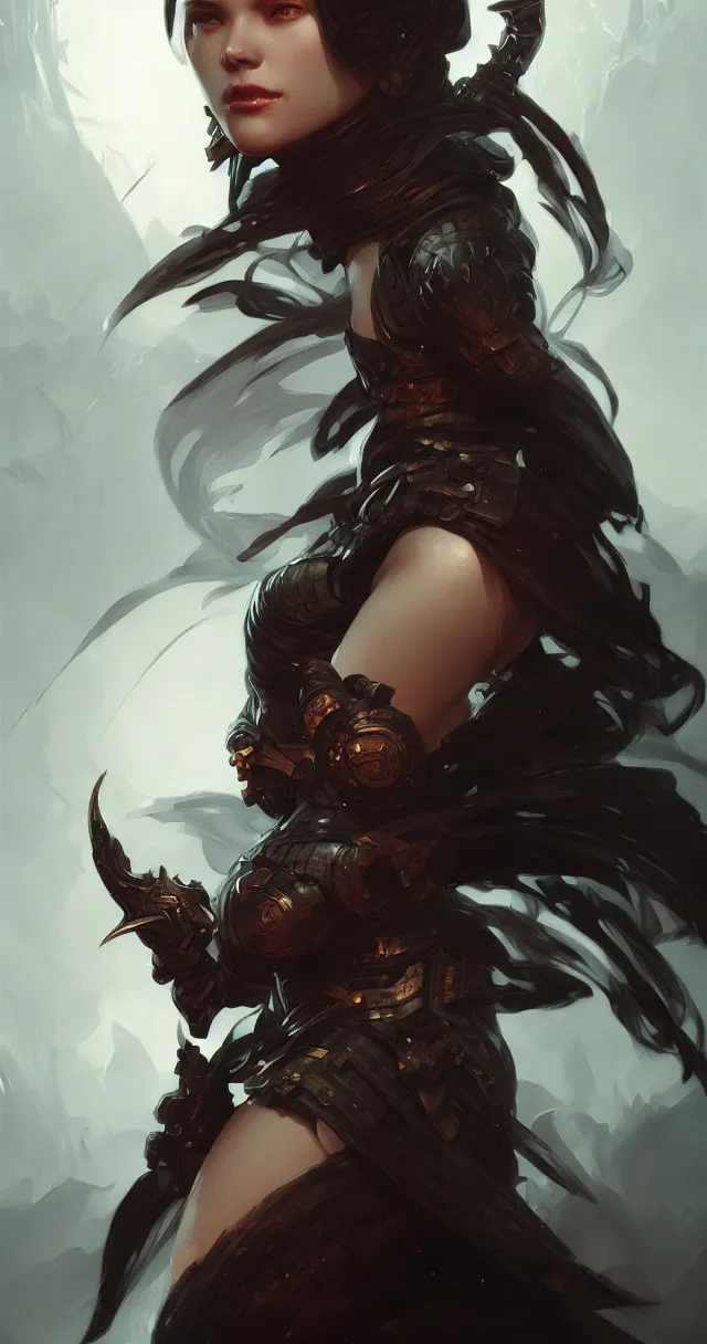 Image similar to dark fantasy knight portrait highly detailed, digital painting, artstation, concept art, smooth and sharp focus, illustration, art by tian zi and wlop and alphonse mucha