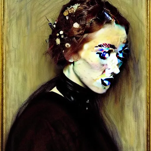 Image similar to Saoirse Ronan painted by John Everett Millais, real-life accurate, photoshoot