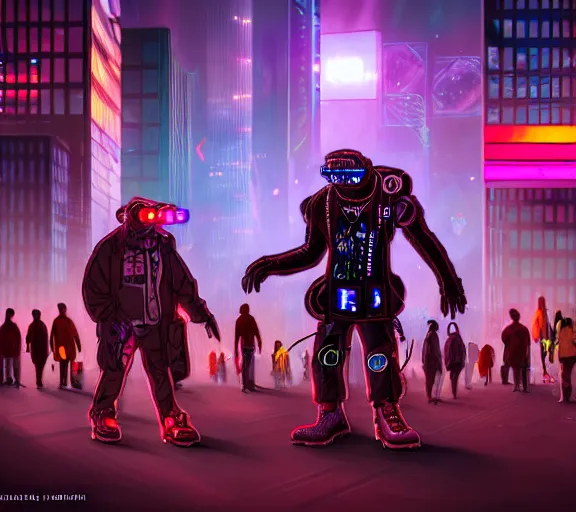 Image similar to high - resolution photograph from a cyberpunk era furry fandom convention ( midwest furfest 2 0 4 7 ), taking place after the genetic revolution and quantum singularity. photorealistic.