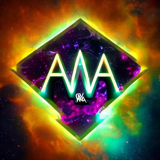 Image similar to a and w vaporwave logo, digital art, cosmic, 3 d high definition, trending on art station, photorealistic, high resolution, 8 k, octane, hyper detailed, insane details, intricate, elite, ornate, elegant trend, highly detailed and intricate, sharp focus, photography, unreal engine