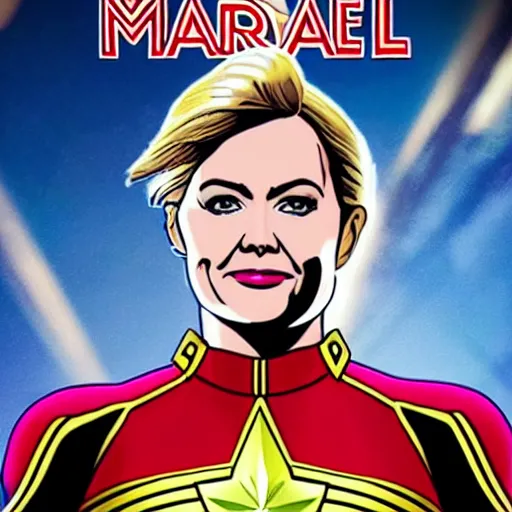 Prompt: Trump as captain marvel