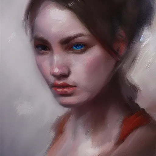 Image similar to rough loose , concept art oil painting, portrait ethereal by Jama Jurabaev, extremely detailed, brush hard, artstation