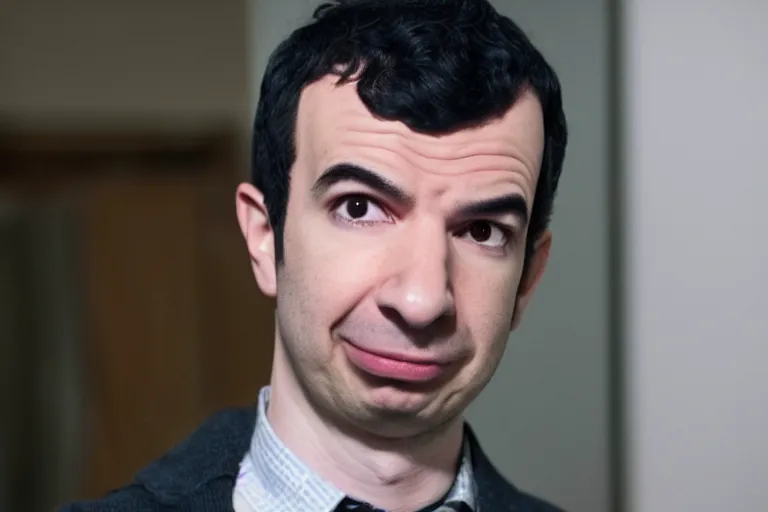 Prompt: live action film still of nathan fielder in the new sci - fi movie