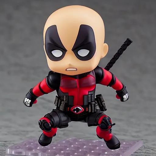 Image similar to ((((deadpool)))), An anime Nendoroid of (((((deadpool))))), figurine, detailed product photo