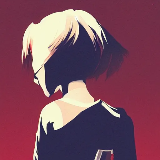 Image similar to shirt art, logo graphic design, frame around picture, manga style, realistic lighting, futuristic solid colors, made by ilya kuvshinov, sold on sukebannyc, from arknights, girl, elegant, round eyes, sport clothing, sneaker shoes, simple red background