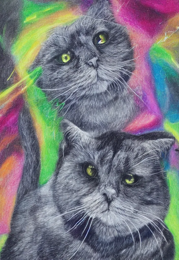 Prompt: cfa champion dark tortie scottish fold cat, stalkimg preyl, data visualization perfect geometry bezier mathematical diagrams hologram overlay revealing sparrows flight trajectory calculation, detailed annotated painting, dark grisaille fluorescent color airbrush spraypaint accents, by jules julien, wes anderson, hannah af klint, t - shirt design 4 k