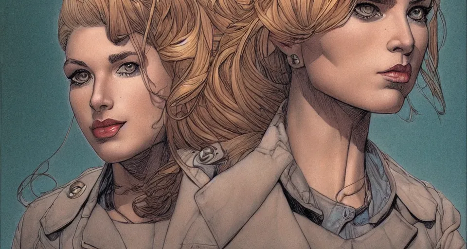 Image similar to a beautiful portrait of a woman Travis Charest style