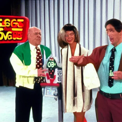 Prompt: A still of The Price is Right in Twin Peaks (1990)