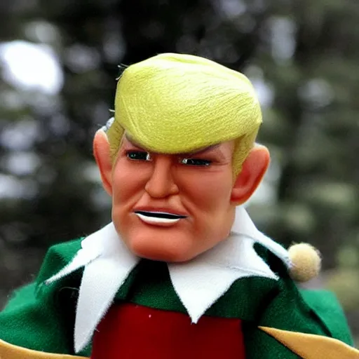 Prompt: a fantasy elf that looks like donald trump