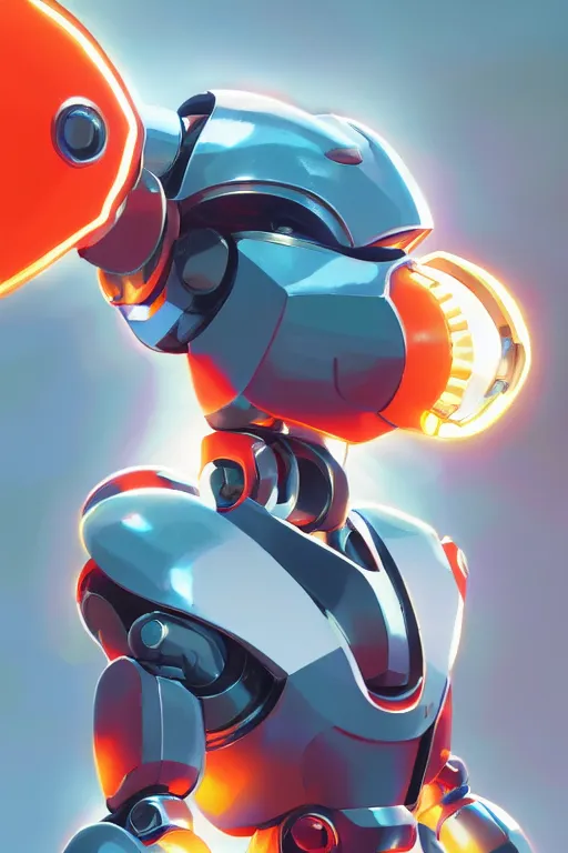 Image similar to metabots medabots medarotto medarot robot minimalist comics helmet mask neon cybereye, behance hd by jesper ejsing, by rhads, makoto shinkai and lois van baarle, ilya kuvshinov, rossdraws global illumination ray tracing hdr radiating a glowing aura