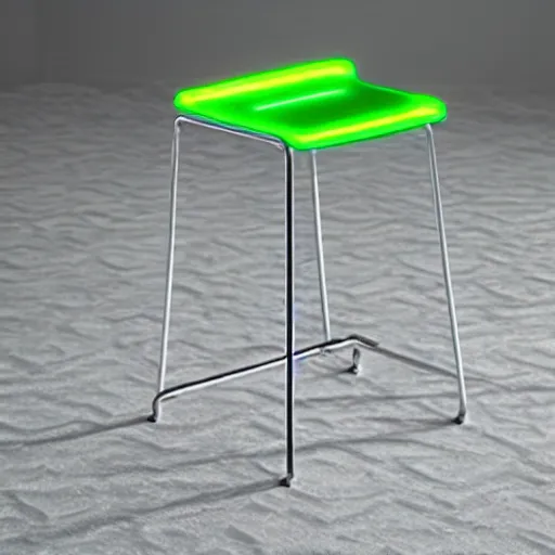 Image similar to the neon pantone stool by tadao ando