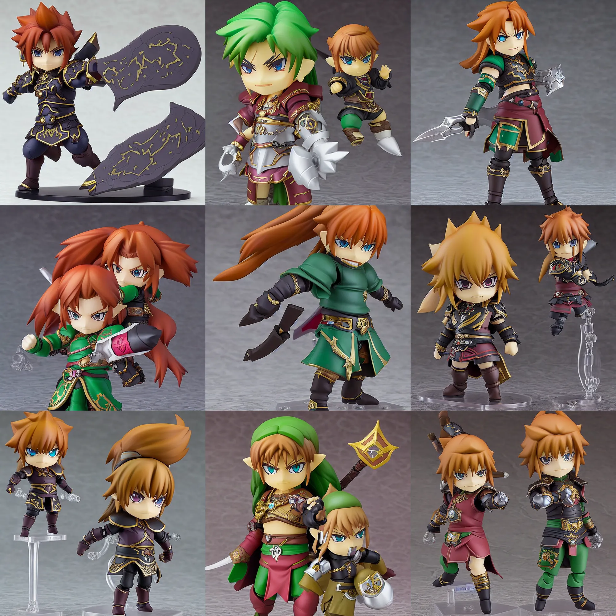 Prompt: ganondorf, an anime nendoroid of ganondorf, figurine, detailed product photo