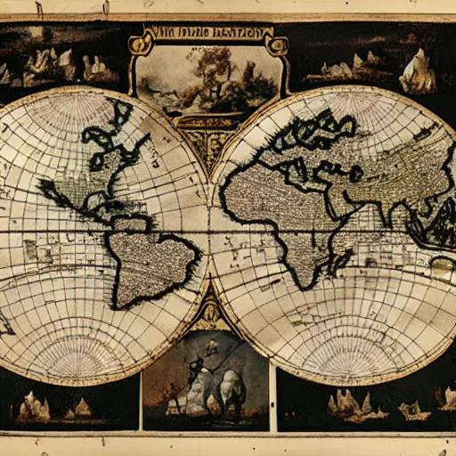 Image similar to a map of the world