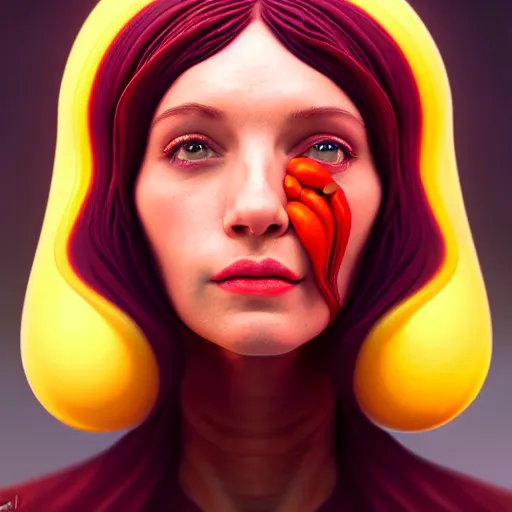 Image similar to portrait of a bundt cake woman, digital art, cinematic, ultradetail, 8k, painting, imaginefx, trending on artstation