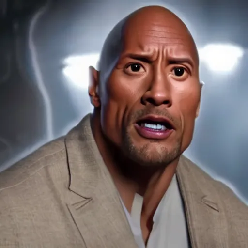 Image similar to Dwayne Johnson in Ghostbusters 4K quality super realistic