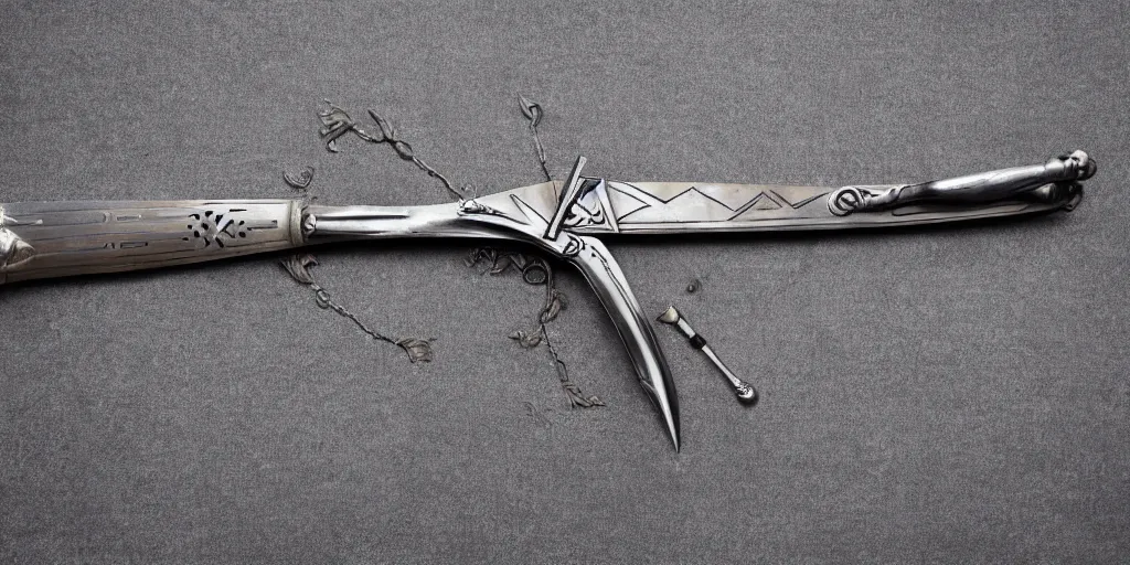 Image similar to art deco medieval weapon