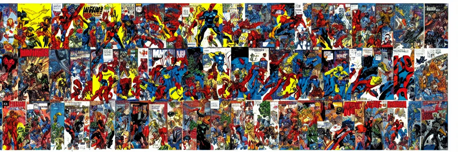 Image similar to abstract comic book art of people, marvel comics, modern art,