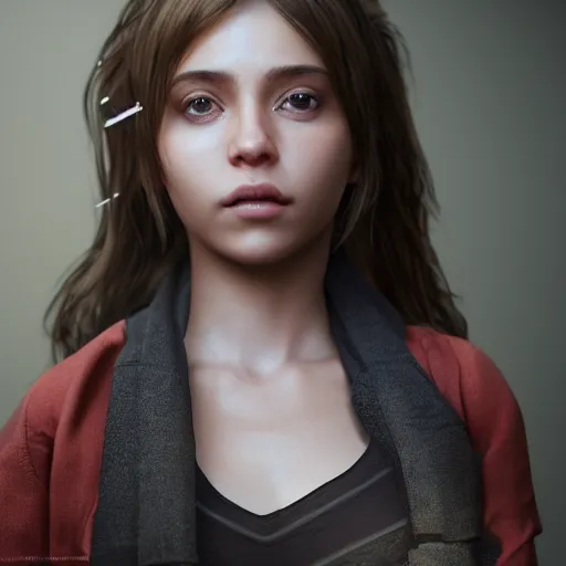 Image similar to fine details portrait of girl Hyper-realistic, 4K, Unreal Engine, Highly Detailed