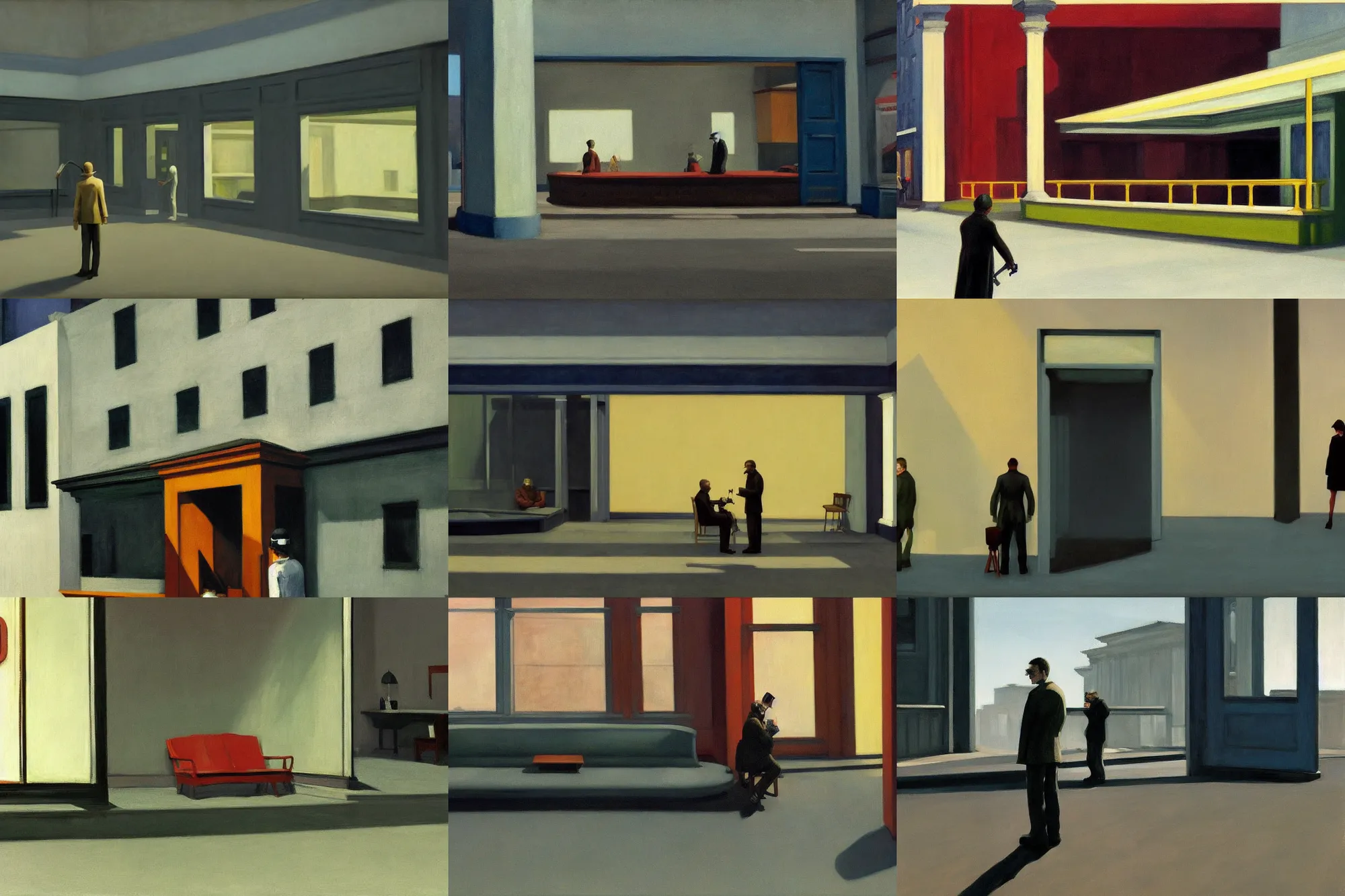 Prompt: Half-Life 2, painted by Edward Hopper