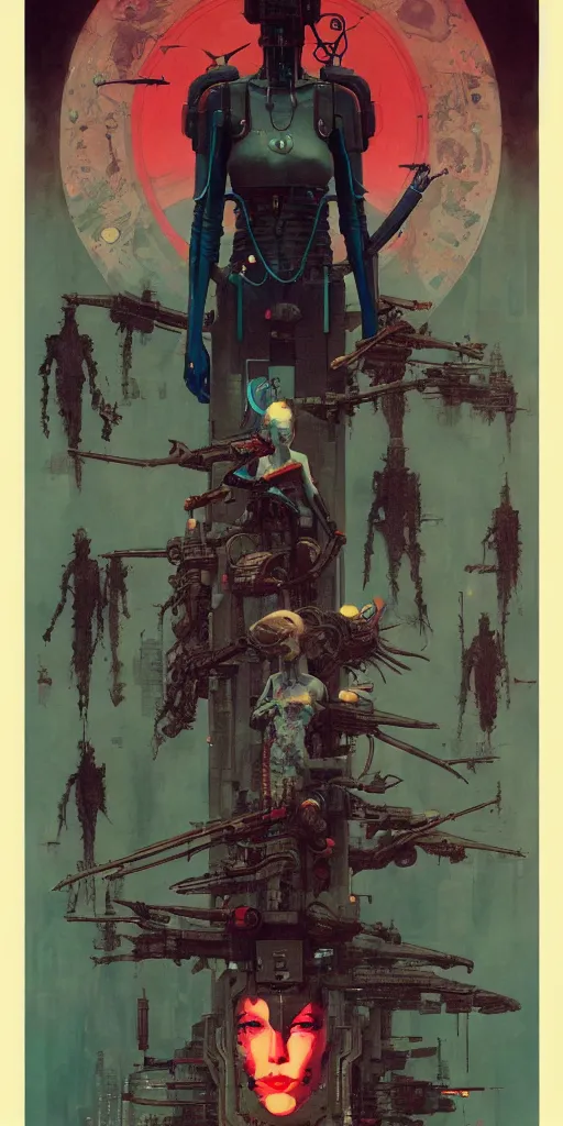 Image similar to cyberpunk propaganda poster by chiara bautista, beksinski and norman rockwell and greg rutkowski weta studio, and lucasfilm