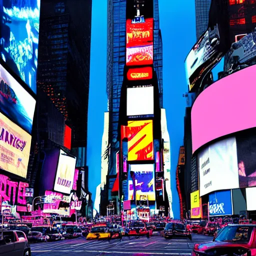 Prompt: cyberpunk times square