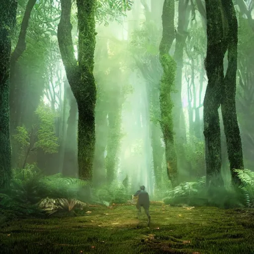 Image similar to the forest of hidden dreams visually stunning, cinematic, ultra realistic, hyper realism, 1 2 k, epic