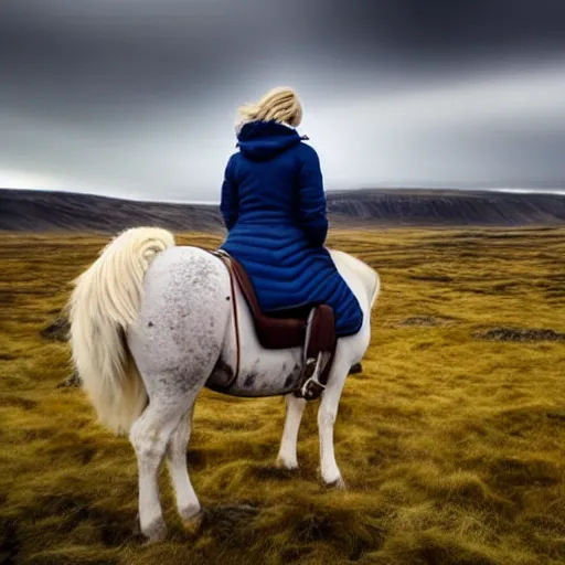 nordic blonde girl, riding horseback, icelandic | Stable Diffusion ...