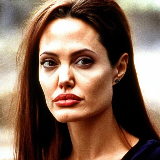 Image similar to 2 0 years old, angelina jolie in hackers 1 9 9 5