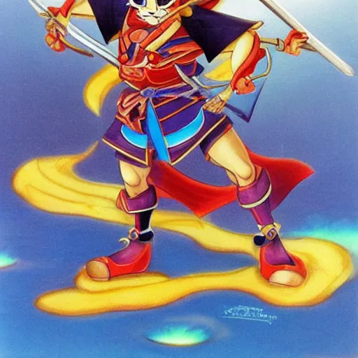 Image similar to samurai pizza cats fantasy art, boris vallejo 8 k