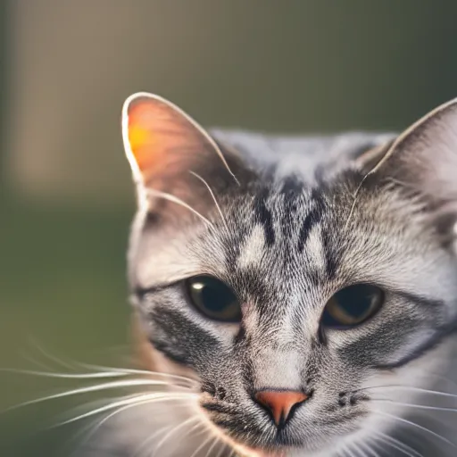 Prompt: photo of a cat looking at the camera, highly detailed, high quality, HD, 4k, 8k, Canon 300mm, professional photographer, 40mp, lifelike, top-rated, award winning, realistic, sharp, no blur, edited, corrected, trending