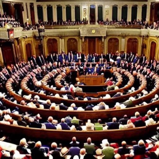 Image similar to us congress and uk parliament combine