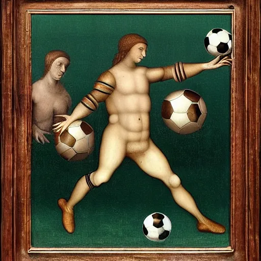 Prompt: football by leonardo da vinci