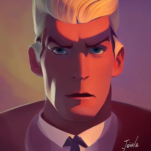 Image similar to face icon stylized minimalist the new adventures of johnny quest, loftis, cory behance hd by jesper ejsing, by rhads, makoto shinkai and lois van baarle, ilya kuvshinov, rossdraws global illumination