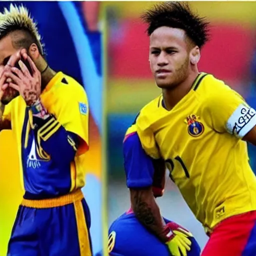 Image similar to super saiyan neymar jr