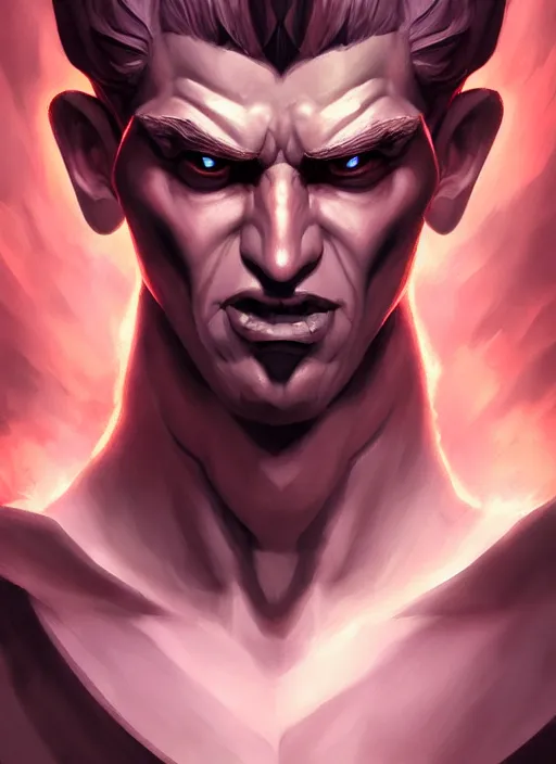 Image similar to the god hades, hellish, portrait, sharp focus, digital art, concept art, dynamic lighting, subsurface scattering, photoreal, trending on artstation, by emylie boivin 2. 0, artgerm 0. 5, rossdraws 2. 0