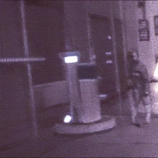 caught on security camera, grainy photo Stable Diffusion