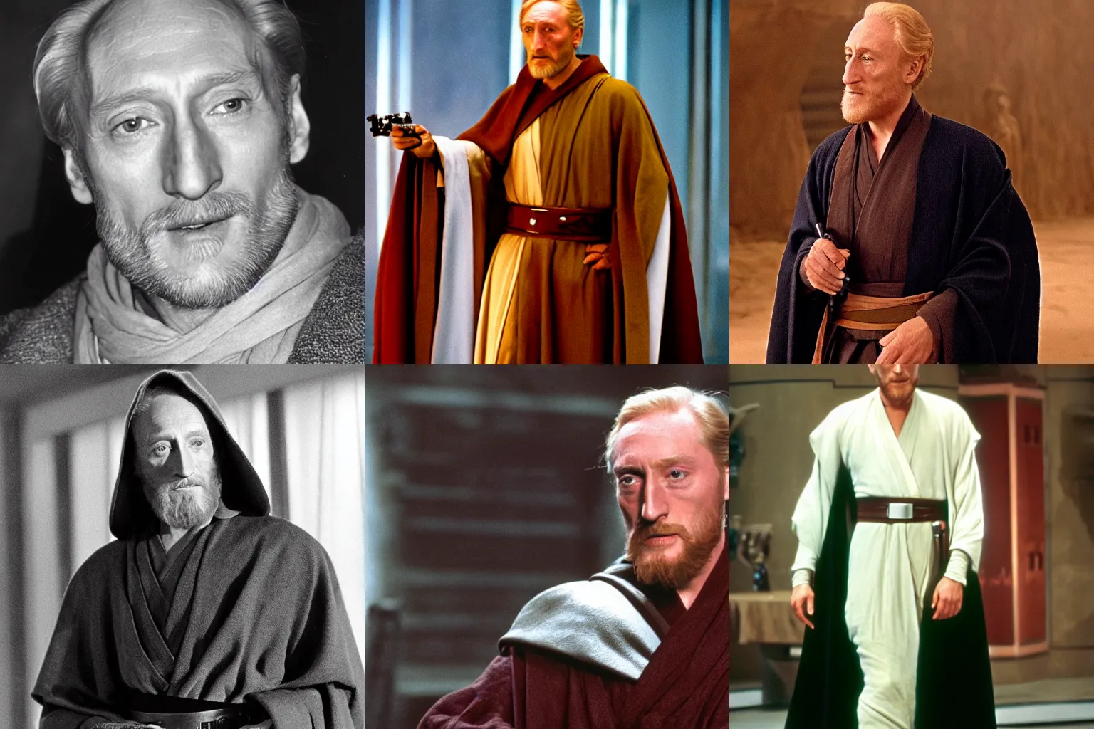 Prompt: Charles Dance as Obi-Wan Kenobi in the film Star Wars