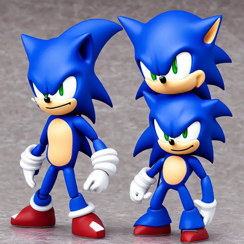 Prompt: nendroid figure of sonic the hedgehog, high quality, made by good smile company