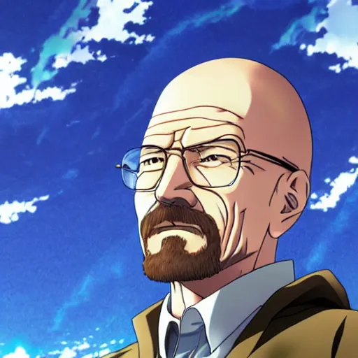 Image similar to Walter White, anime key visual