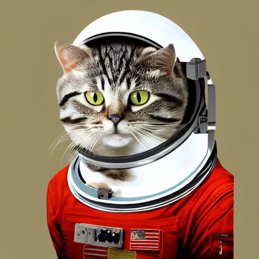 Prompt: astronaut cat, 8 k, cute